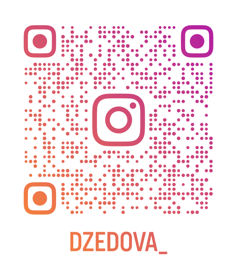 QR kód Instagram Dzedova